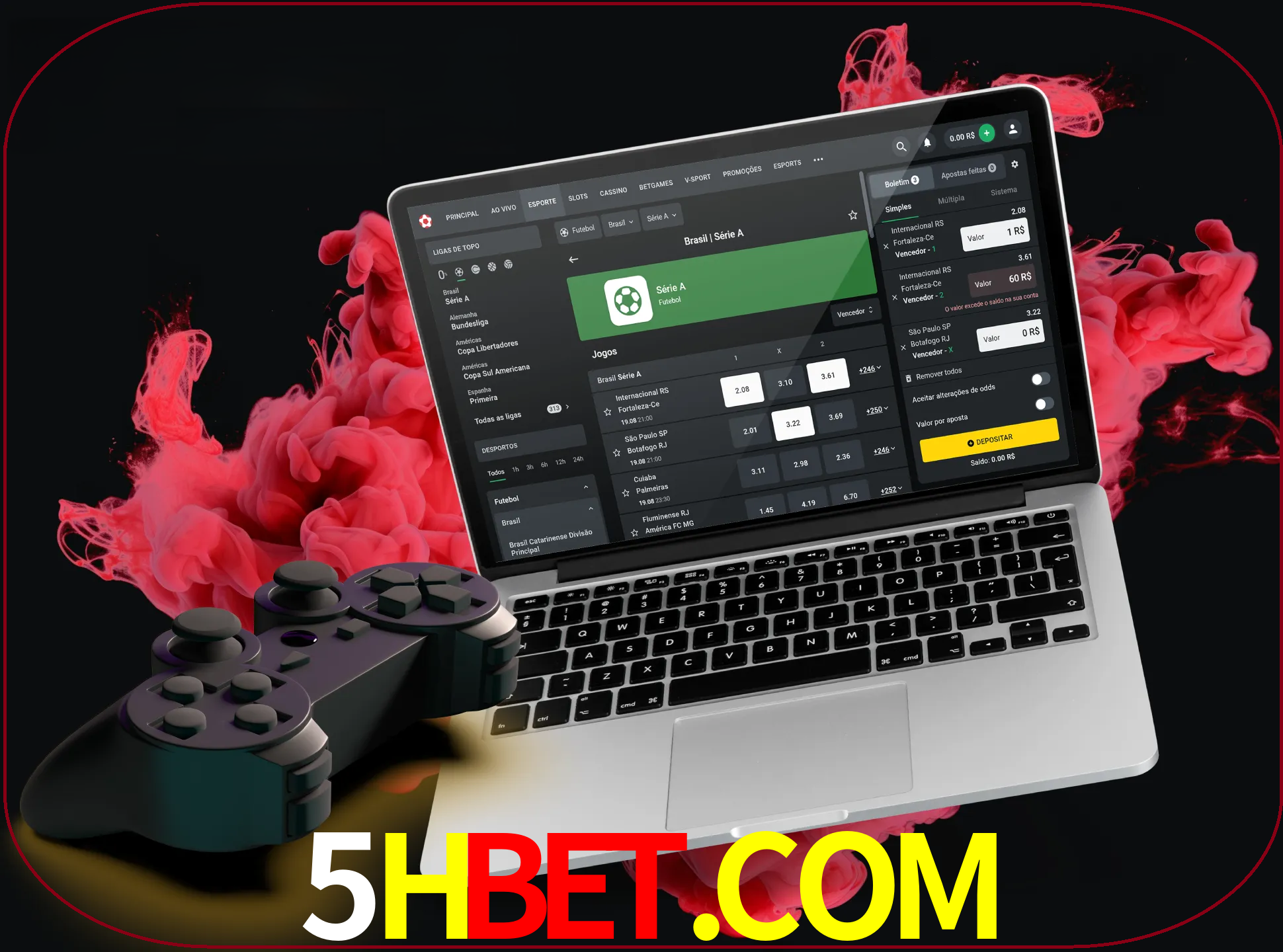 Visite a secção especial de jogos de vídeo em 5hbet para descobrir em que jogos pode apostar e ganhar muito dinheiro.