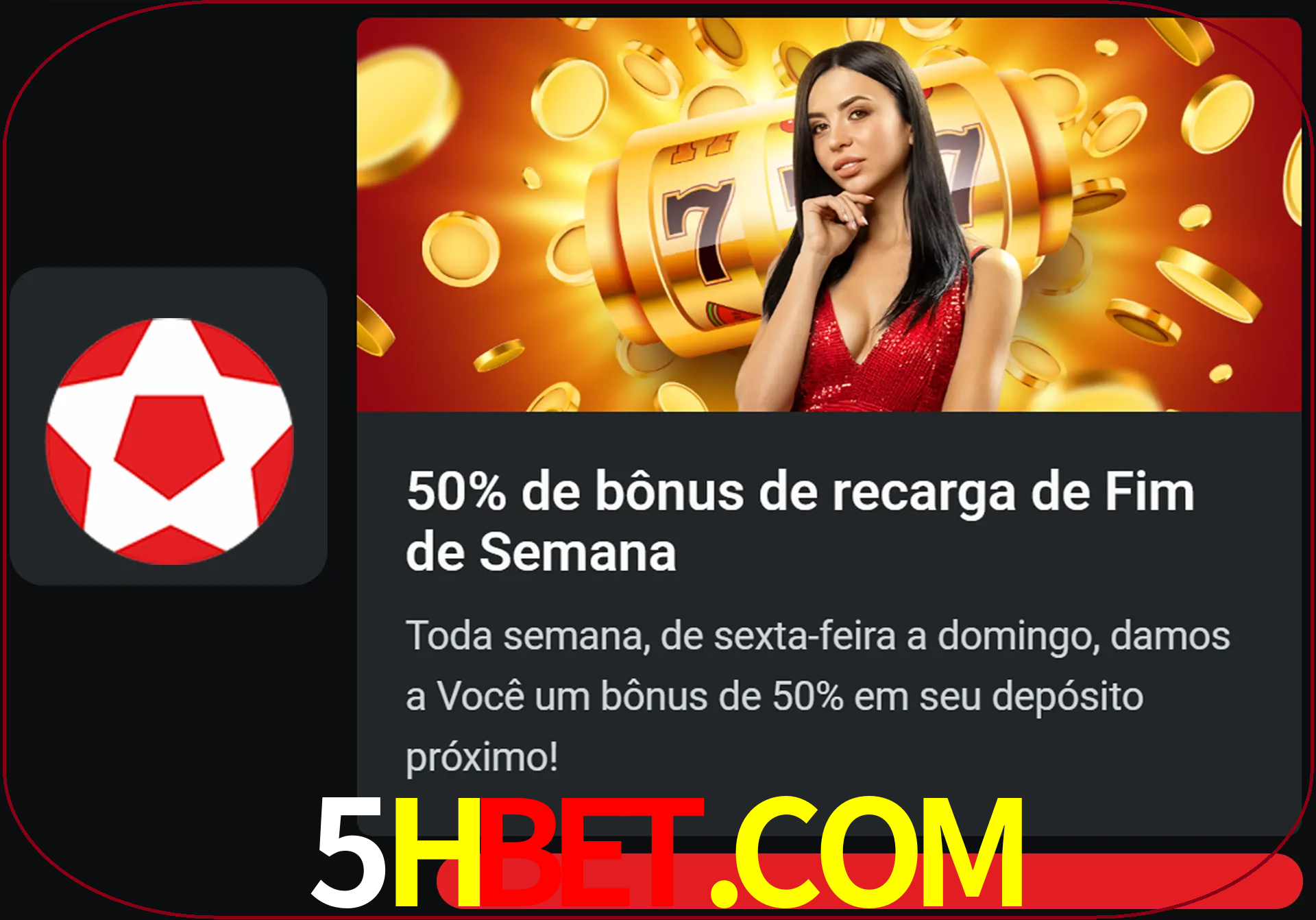 Volte a cada semana para receber novos bônus em dinheiro.
